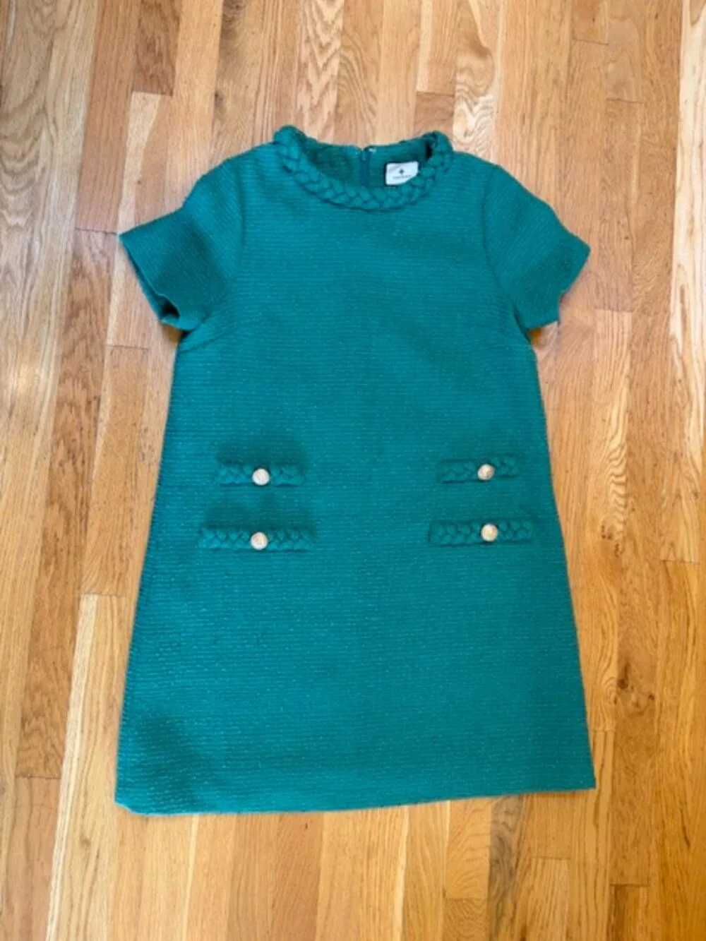 TUCKERNUCK Green Tweed Jackie Dress Large